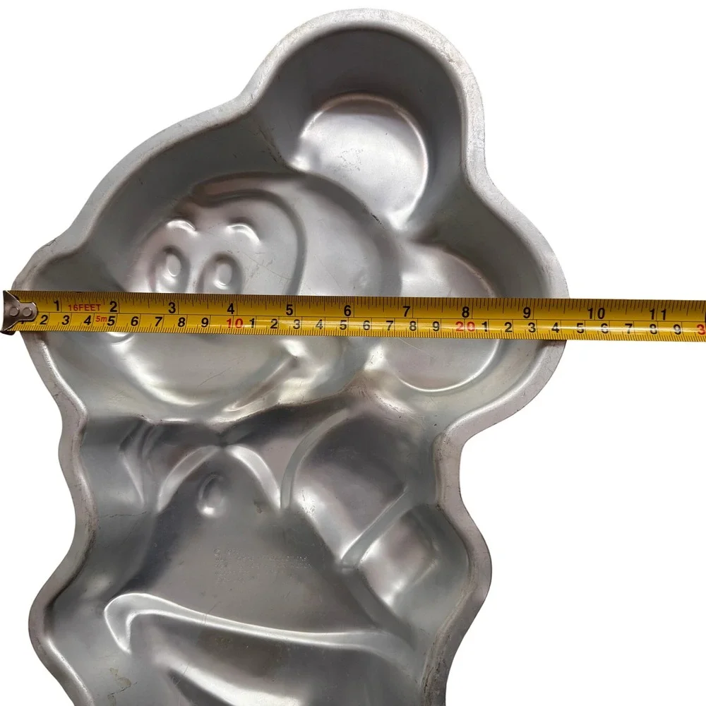 Vintage 1978 Wilton Mickey Mouse Full Body Cake Pan Mold 515-1805 Disney‎ Silver